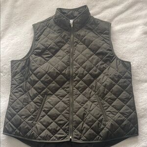 Olive Quilted Vest